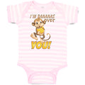 Baby Clothes I'M Bananas over You! Baby Bodysuits Boy & Girl Cotton