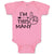 Baby Clothes I'M This Many with Pattern Arrow and Index Finger Pointing Cotton
