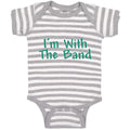 Baby Clothes I'M with The Band Baby Bodysuits Boy & Girl Newborn Clothes Cotton