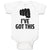 Baby Clothes I'Ve Got This Silhouette Hand Gesture Hitting with A Fist Cotton