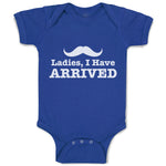 Baby Clothes Ladies, I Have Arrived Silhouette Man's Mustache Baby Bodysuits