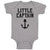 Baby Clothes Little Captain Silhouette Ship Anchor Baby Bodysuits Cotton