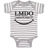 Baby Clothes Lmdo Laughing My Diaper off with Smile Baby Bodysuits Cotton