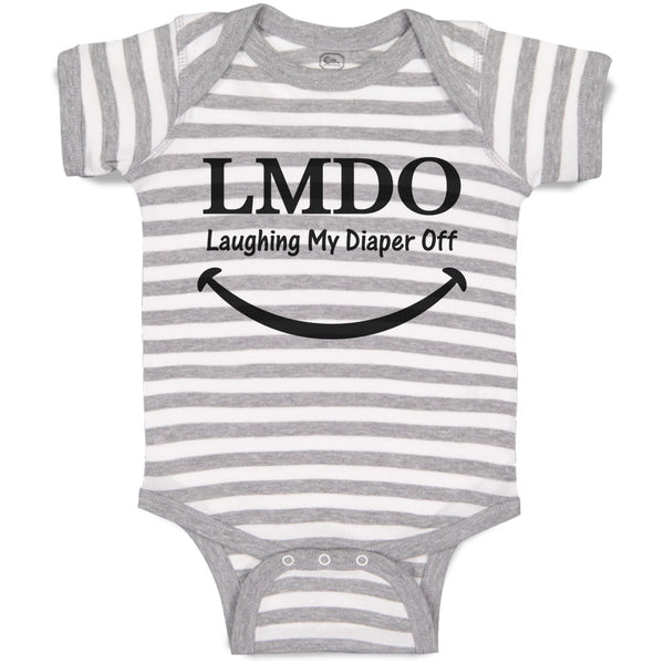 Baby Clothes Lmdo Laughing My Diaper off with Smile Baby Bodysuits Cotton