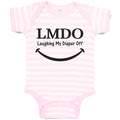 Baby Clothes Lmdo Laughing My Diaper off with Smile Baby Bodysuits Cotton
