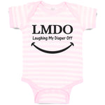 Baby Clothes Lmdo Laughing My Diaper off with Smile Baby Bodysuits Cotton