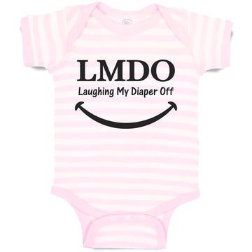 Baby Clothes Lmdo Laughing My Diaper off with Smile Baby Bodysuits Cotton