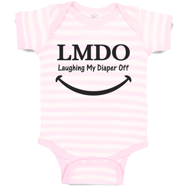 Baby Clothes Lmdo Laughing My Diaper off with Smile Baby Bodysuits Cotton