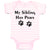 Baby Clothes My Sibling Has Paws Pet Animal Dog Humour Baby Bodysuits Cotton