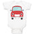 Baby Clothes Classic Mini Model Front View Car Baby Bodysuits Boy & Girl Cotton