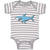 Baby Clothes Hungry Shark Swimming and Searching for Hunting Baby Bodysuits