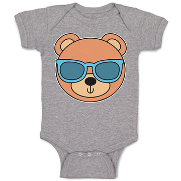 Baby Clothes Teddy Bear on Style with Sunglass Baby Bodysuits Boy & Girl Cotton