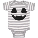 Baby Clothes Halloween Scary Silhouette Smile Baby Bodysuits Boy & Girl Cotton