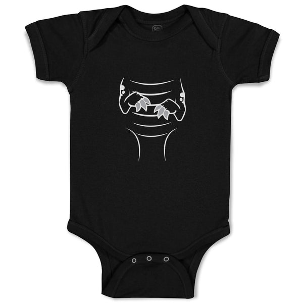 Baby Clothes Dinosaur Outline Hands with Sharp Nails Baby Bodysuits Cotton