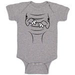 Baby Clothes Dinosaur Outline Hands with Sharp Nails Baby Bodysuits Cotton