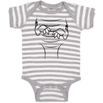 Baby Clothes Dinosaur Outline Hands with Sharp Nails Baby Bodysuits Cotton