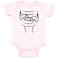 Baby Clothes Dinosaur Outline Hands with Sharp Nails Baby Bodysuits Cotton