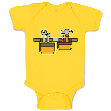 Baby Clothes Handyman Carpenterer Tool Belt Baby Bodysuits Boy & Girl Cotton