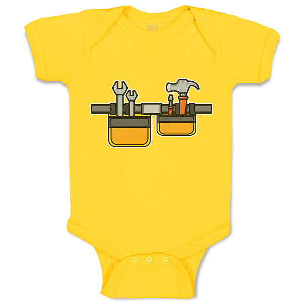 Baby Clothes Handyman Carpenterer Tool Belt Baby Bodysuits Boy & Girl Cotton