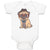 Baby Clothes Pug on Hat and Sunglass with Bow Tie Sitting Baby Bodysuits Cotton