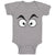Baby Clothes Human Behaviour Angry Facial Expression Baby Bodysuits Cotton