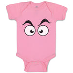 Baby Clothes Human Behaviour Angry Facial Expression Baby Bodysuits Cotton