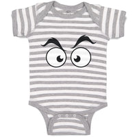 Baby Clothes Human Behaviour Angry Facial Expression Baby Bodysuits Cotton