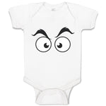 Baby Clothes Human Behaviour Angry Facial Expression Baby Bodysuits Cotton