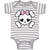 Baby Clothes Cross Bone Skull with Bow Baby Bodysuits Boy & Girl Cotton