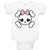 Baby Clothes Cross Bone Skull with Bow Baby Bodysuits Boy & Girl Cotton