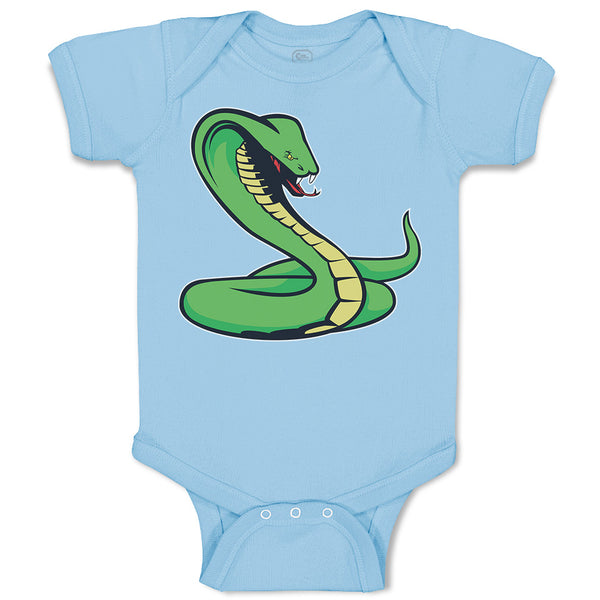 Baby Clothes Green King Cobra Serpent Venomous Baby Bodysuits Boy & Girl Cotton