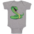 Baby Clothes Green King Cobra Serpent Venomous Baby Bodysuits Boy & Girl Cotton