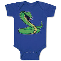 Baby Clothes Green King Cobra Serpent Venomous Baby Bodysuits Boy & Girl Cotton