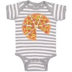 Baby Clothes Pizza Slice with Mozzarella Cheese Baby Bodysuits Boy & Girl Cotton