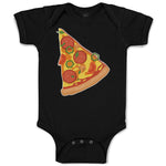 Baby Clothes Slice of Fresh Italian Classic Pepperoni Pizza Baby Bodysuits