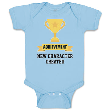 Baby Clothes Achievement New Character Created with Gold Trophy Baby Bodysuits