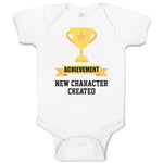 Baby Clothes Achievement New Character Created with Gold Trophy Baby Bodysuits