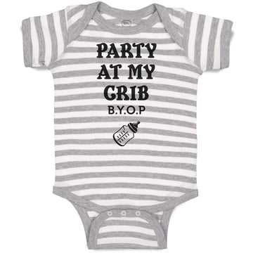 Baby Clothes Party at My Grib B.Y.O.P with Outline Feeding Bottle Baby Bodysuits