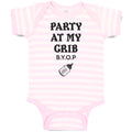 Baby Clothes Party at My Grib B.Y.O.P with Outline Feeding Bottle Baby Bodysuits
