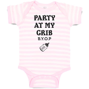Baby Clothes Party at My Grib B.Y.O.P with Outline Feeding Bottle Baby Bodysuits