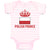 Baby Clothes Polish Americal Flag with Prince Crown Central Europe Cotton