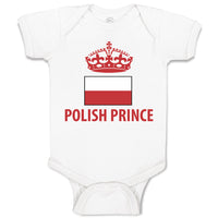 Polish Americal Flag with Prince Crown Central Europe