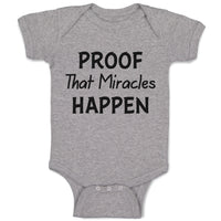 Baby Clothes Proof That Miracles Happen Motivational Quotes Baby Bodysuits