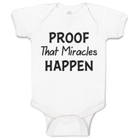 Baby Clothes Proof That Miracles Happen Motivational Quotes Baby Bodysuits