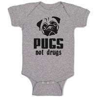 Pugs Not Drugs Pet Animal Dog Face and Head