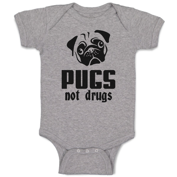 Pugs Not Drugs Pet Animal Dog Face and Head