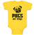 Baby Clothes Pugs Not Drugs Pet Animal Dog Face and Head Baby Bodysuits Cotton
