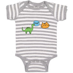 Baby Clothes Sup Toy Dinosaur and Cat Face Baby Bodysuits Boy & Girl Cotton