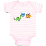 Baby Clothes Sup Toy Dinosaur and Cat Face Baby Bodysuits Boy & Girl Cotton