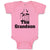 Baby Clothes The Grandson Along with Hand Holding Silhouette Cross Cotton